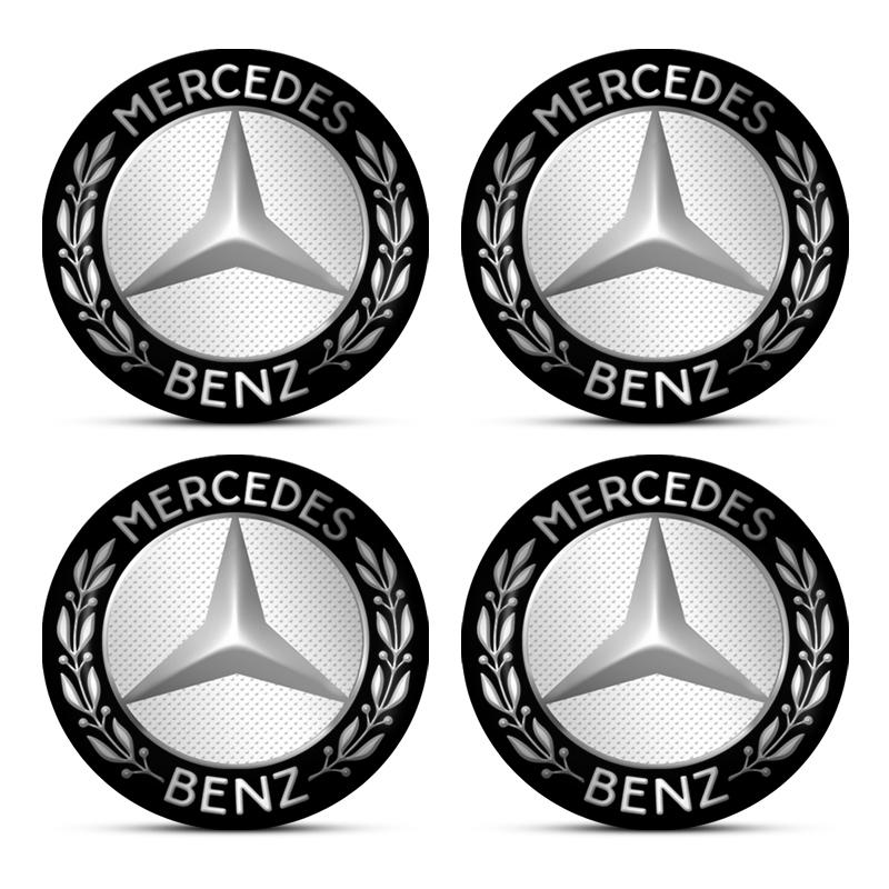 4 Stück 56MM Auto Radfelgen Nabenkappen Emblem Autozubehör Für Mercedes Benz GLA CLA GLK GLE CLS ML GL A B C E Klasse W211 W221 W220 W163 benz black