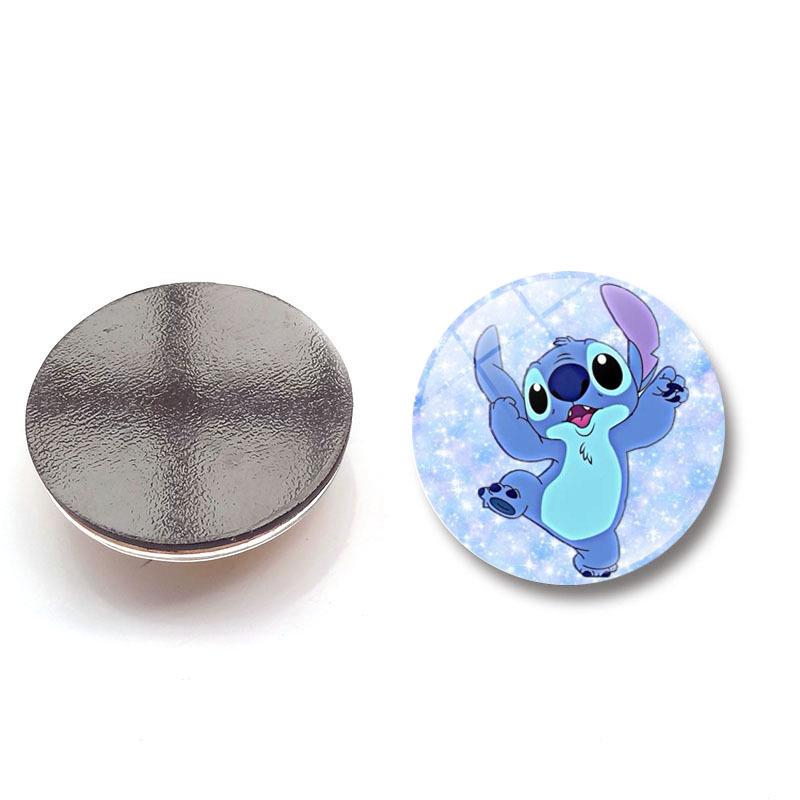 Lilo & Stitch Kristallglas Magnet - Cartoon Stitch Heimdeko Kühlschrank- & Whiteboard-Aufkleber