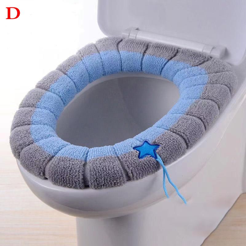 1Pcs Bad Wc Sitz Abdeckung Weiche Wärmer Waschbar Matte Abdeckung Pad Kissen Sitz Fall Wc Deckel Abdeckung Zubehör Bad hause D