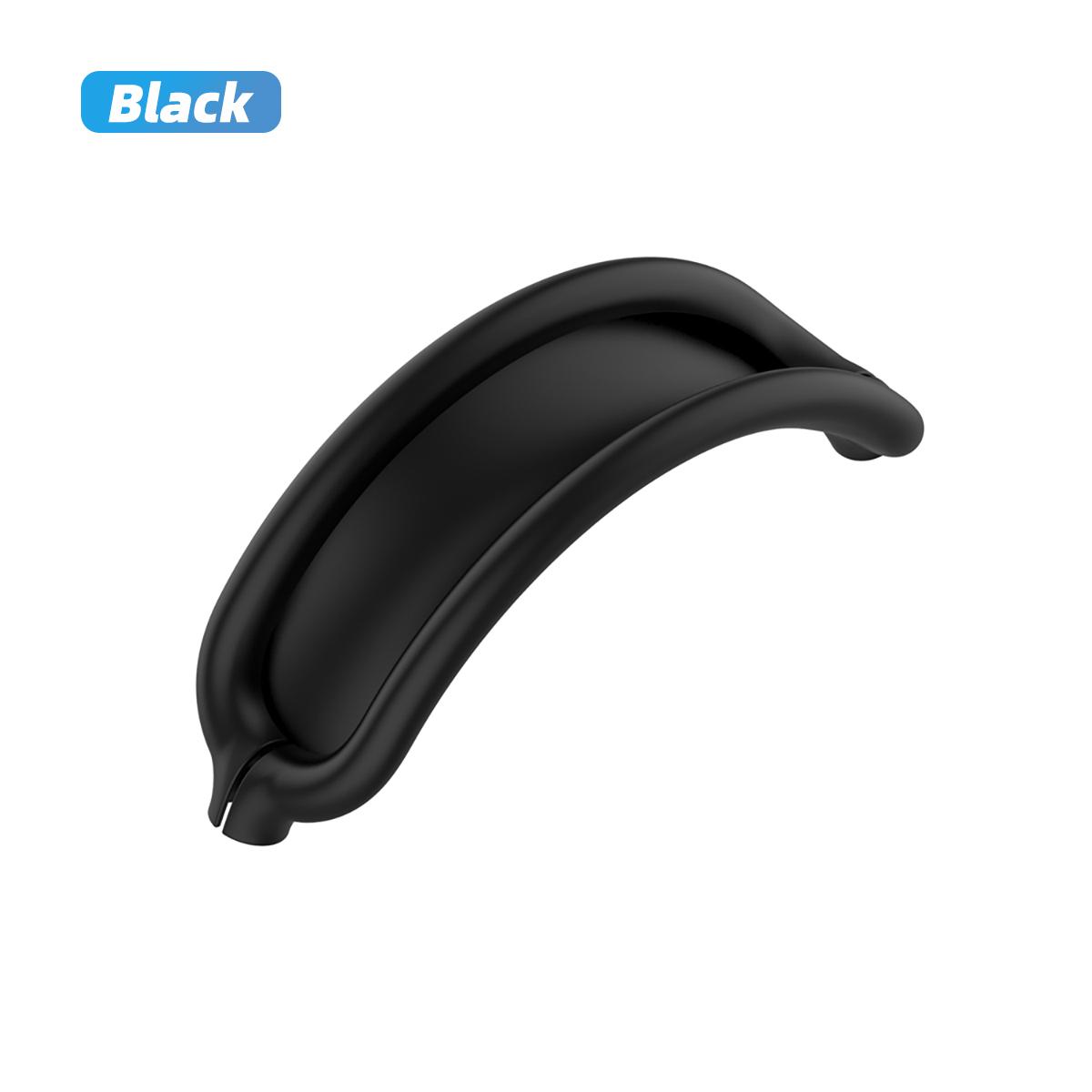 Fonken Silikon-Kopfband-Abdeckung, Kopfhörer-Schutzhülle für AirPods Max-Kopfhörer, neues waschbares Kopfhörer-Zubehör 1PC Headband Cover schwarz