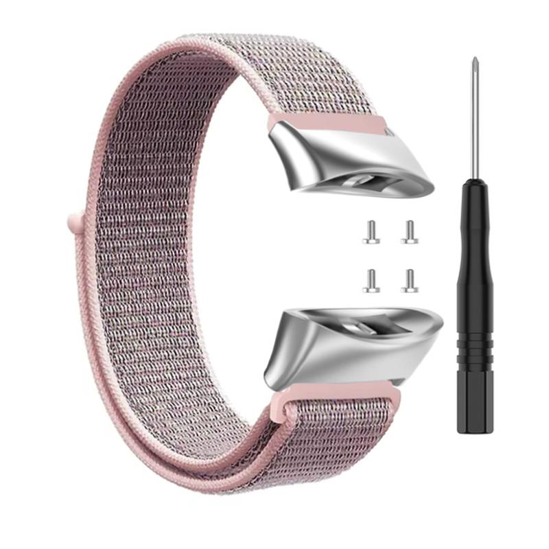 Nylonarmband kompatibel mit Garmin Forerunner 45 45S Uhrenarmband für Garmin Swim 2 Smartwatch Ersatzarmbandzubehör Metallanschlüsse