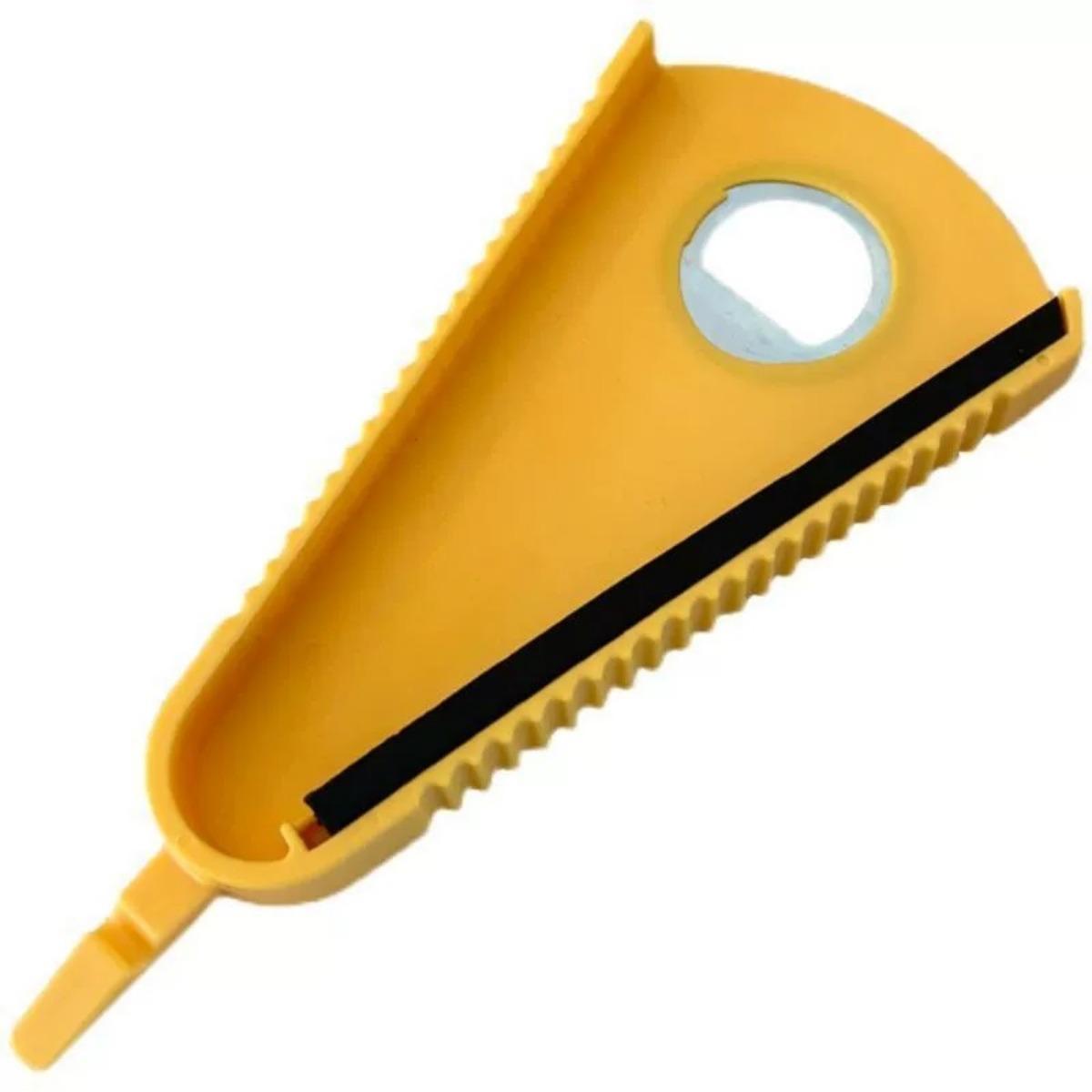 Glasöffner, multifunktionaler, rutschfester Flaschenöffner für schwache Hände, mühelos, Glasöffner für Senioren mit Arthritis, Glasgreifer gelb