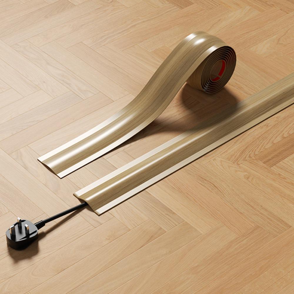 Hochwertige weiche Kabelschutzleiste Langlebige flexible Bodenkabelabdeckung Selbstklebende PVC-Kabelabdeckung Boden