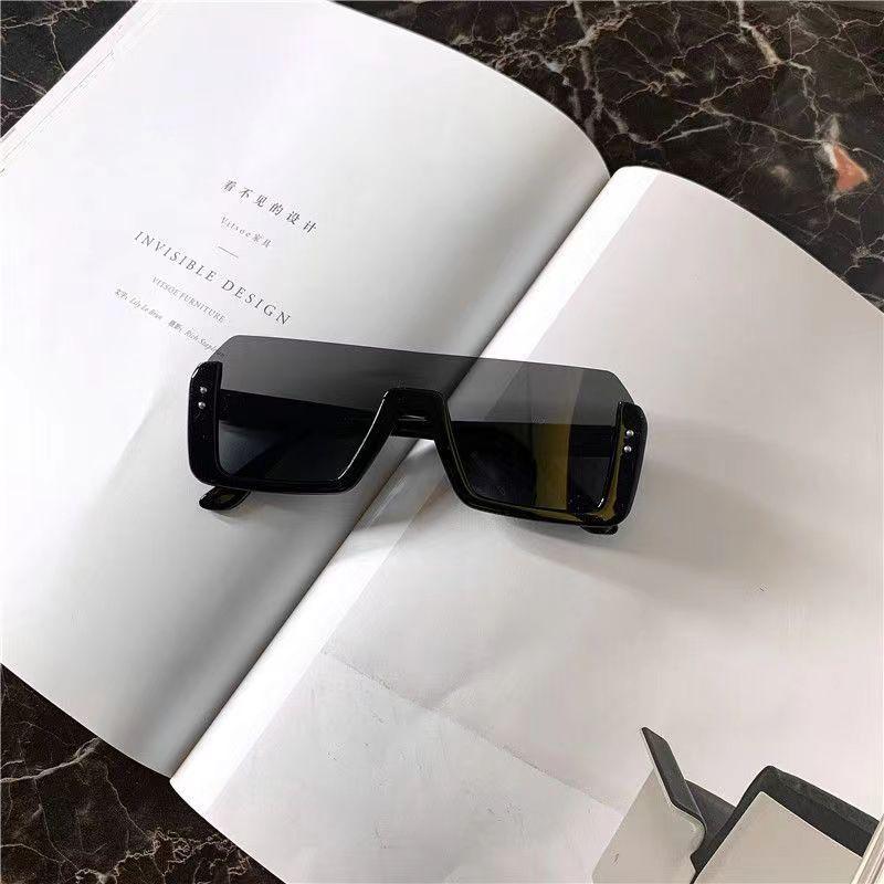 Vintage Sonnenbrille Quadratische Sonnenbrille Damen Herren Halbrahmen Weiblich Vintage Oculos De Sol für Herren Brillen Augenbrillen Sonnenbrillen MULTI
