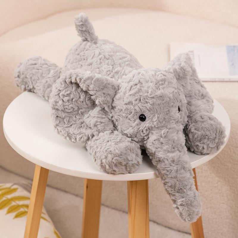 Cartoon Flauschigen Elefanten Kuscheltiere Plüsch Spielzeug Weiche Umarmung Plushies Kissen für Baby Kinder Mädchen Geburtstag Geschenk Weihnachten 35cm graue