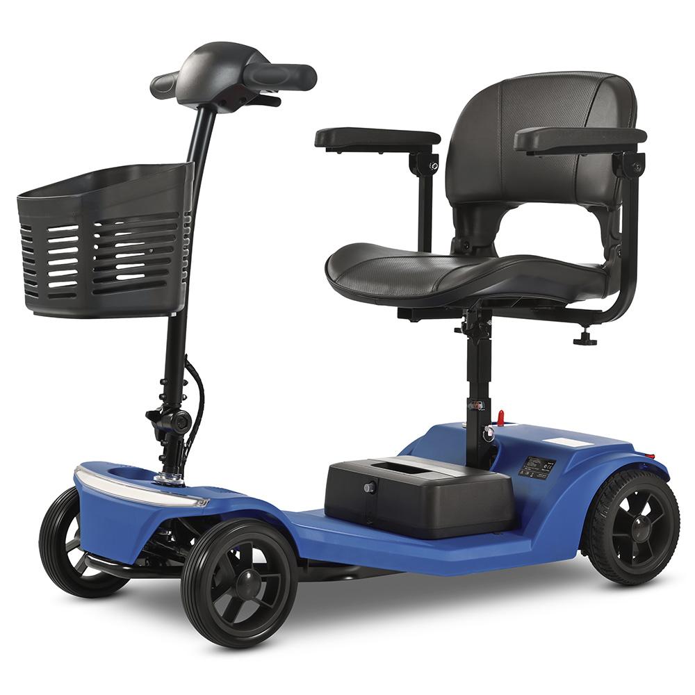 Elektroroller Sweetrich S2 250W Motor Höchstgeschwindigkeit 6 km/h Geeignet für Senioren/Behinderte 24V 12AH Maximale Reichweite 15 km Zuladung 136 kg 24V 12AH blau