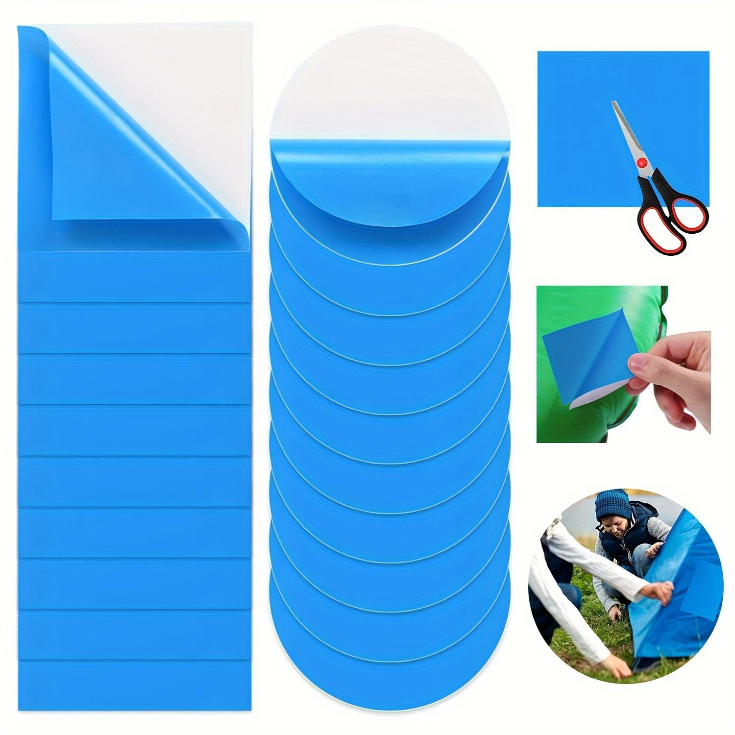 20 Stück Pool-Flicken, selbstklebend, Unterwasser, PVC-Pool-Reparaturset, Unterwasser-Reparatur-Pool-Flicken für Wasserbett-Schwimmbecken, Schlauchboot-Runden 20pcs-Square
