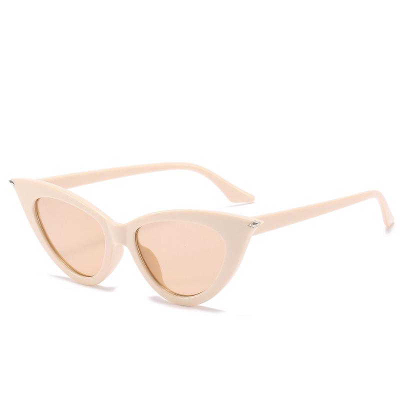 Klassische Cat-Eye-Sonnenbrillen für Damen Herren Runde Sonnenbrillen Damen Oval geformte Brillen Oculos De Sol für Herren Damen Runde Brillen MULTI