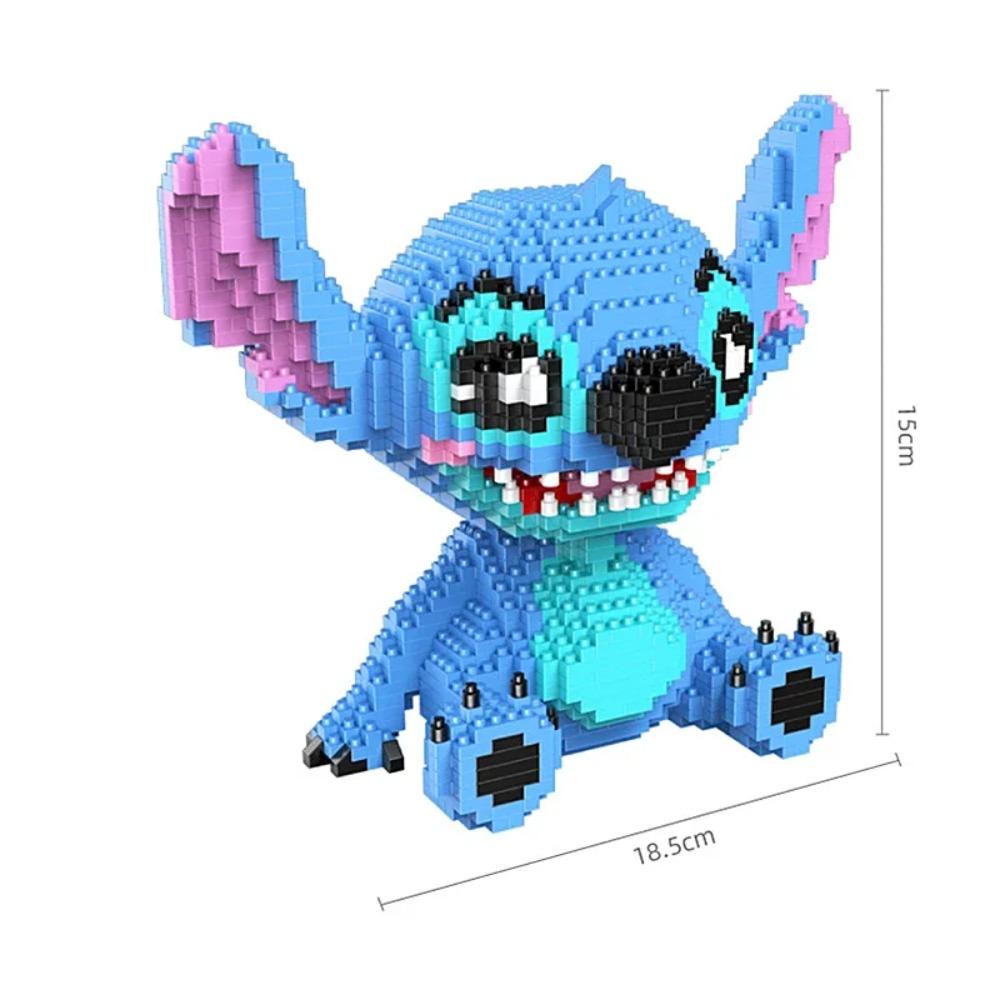 Anime Stitch Bausteine Engel Scrump Gitarre Haltendes Buch Stitch Modell Zusammengebautes Spielzeug Kinder DIY Mini Stein Figur No box
