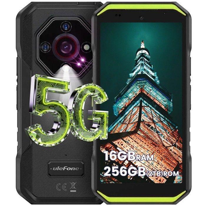 Ulefone Armor X32 Pro Robustes 5G Smartphone 16GB+256GB 5,65  5500mAh Unzerbrechliches Handy Android 14 NFC/GPS/64MP Grün grün