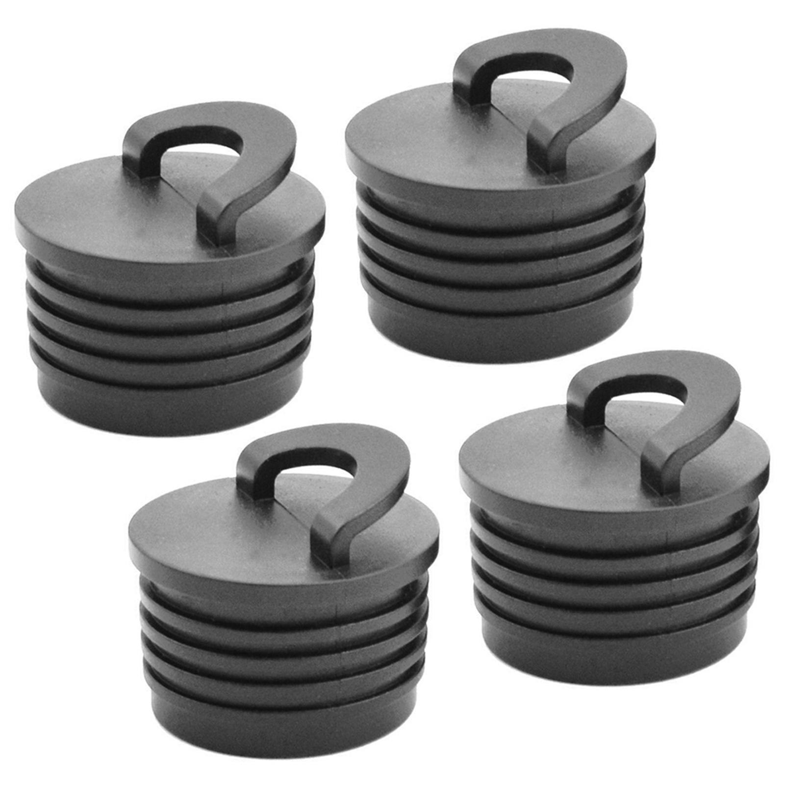 Kajak-Ablassstopfen, Abflusslöcher, Gewindestopfen, Abflusslöcher, Spundstopfen, für Kajak, Kanus, Boote 4pcs