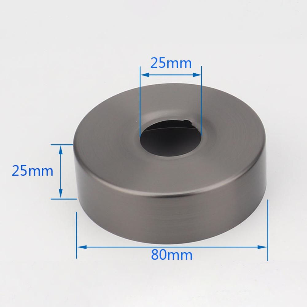 Grau Schwarz Edelstahl Duscharm Flansch Ersatz Wand Split Flansch Armatur Dekorative Abdeckung Küchen Bad Zubehör