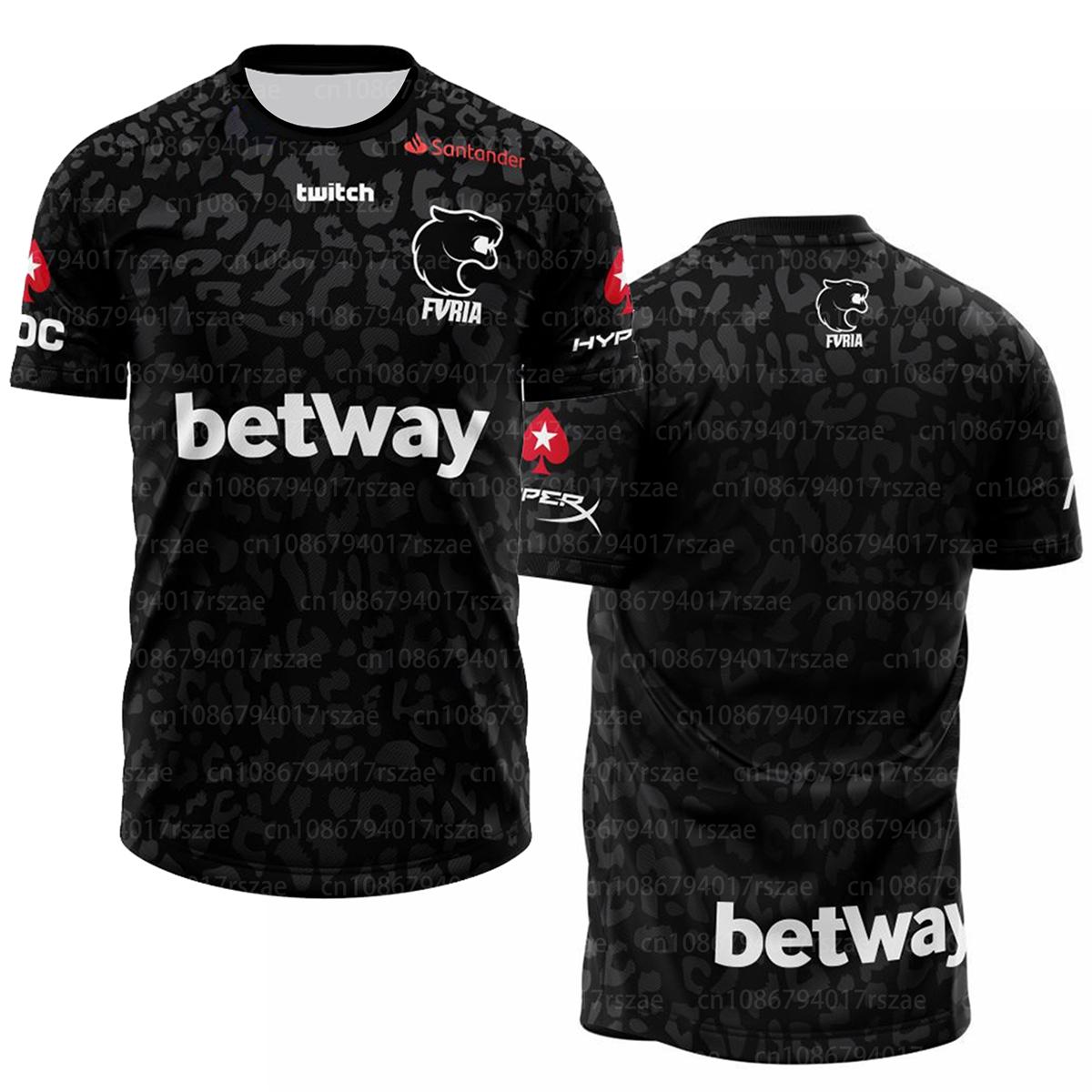 Future Is Black FURIA Team Uniform Herrenbekleidung '24 Saison Sport T-Shirt Herren Esport Fallen KSCERATO Namensaufdruck Spieltrikot XL black