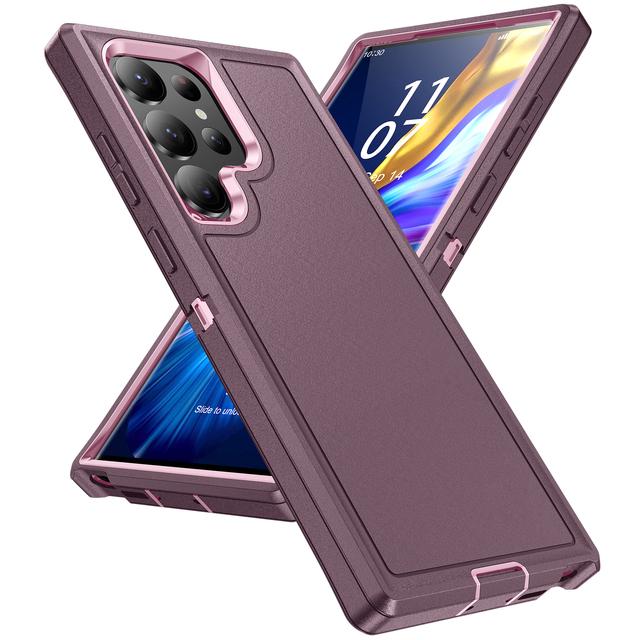S23 Ultra Starker Schutz Dual Layer Hüllen für Samsung Galaxy S23 Ultra S 23 Plus Handyzubehör Cover Case for Galaxy S23 Ultra violett
