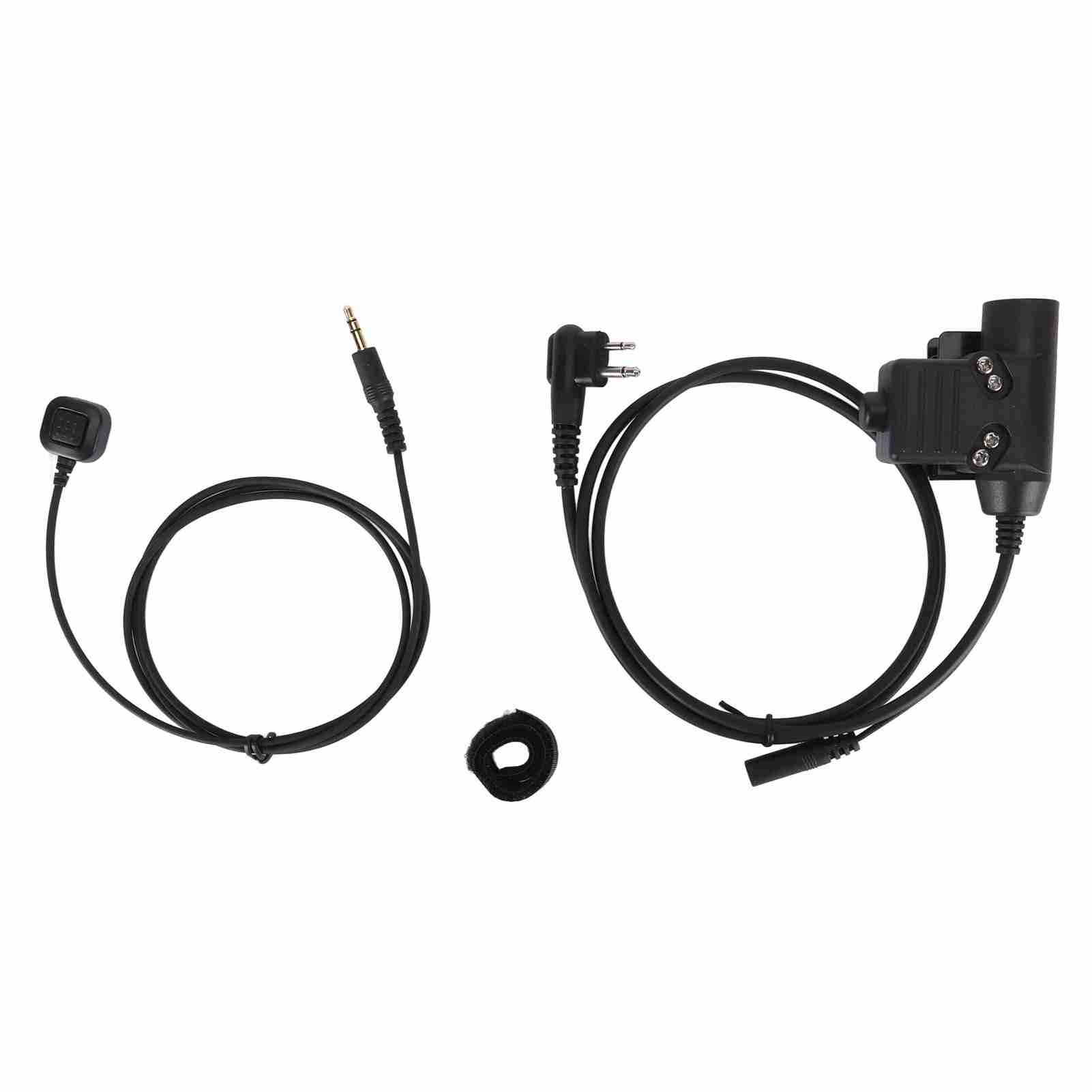 U94 PTT-Adapter Push-to-Talk-Taste Walkie Talkie Militär-Headset-Anschluss Passend für MOTOROLA GP88