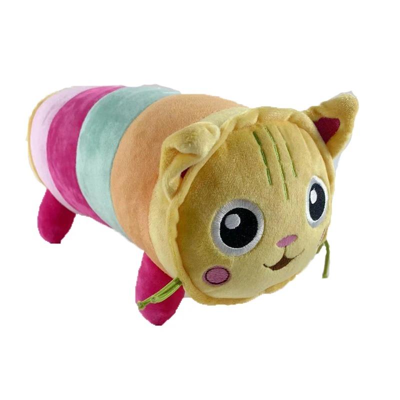 22-25CM Kawaii Gabby Puppenhaus Plüschtier Cartoon Kuscheltiere Meerjungfrau Katze Plüschpuppen für Kinder Weihnachten Geburtstagsgeschenke braun