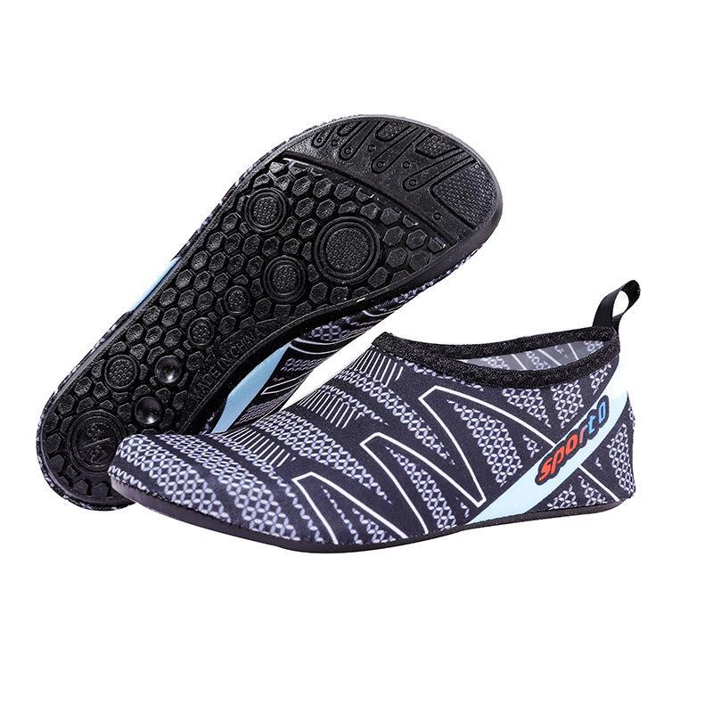 Rutschfeste Unisex-Wasserschuhe – weiche, schnittfeste Barfußschuhe für Strand, Schwimmen und Outdoor-Aktivitäten M [size 36-37] grauweiß