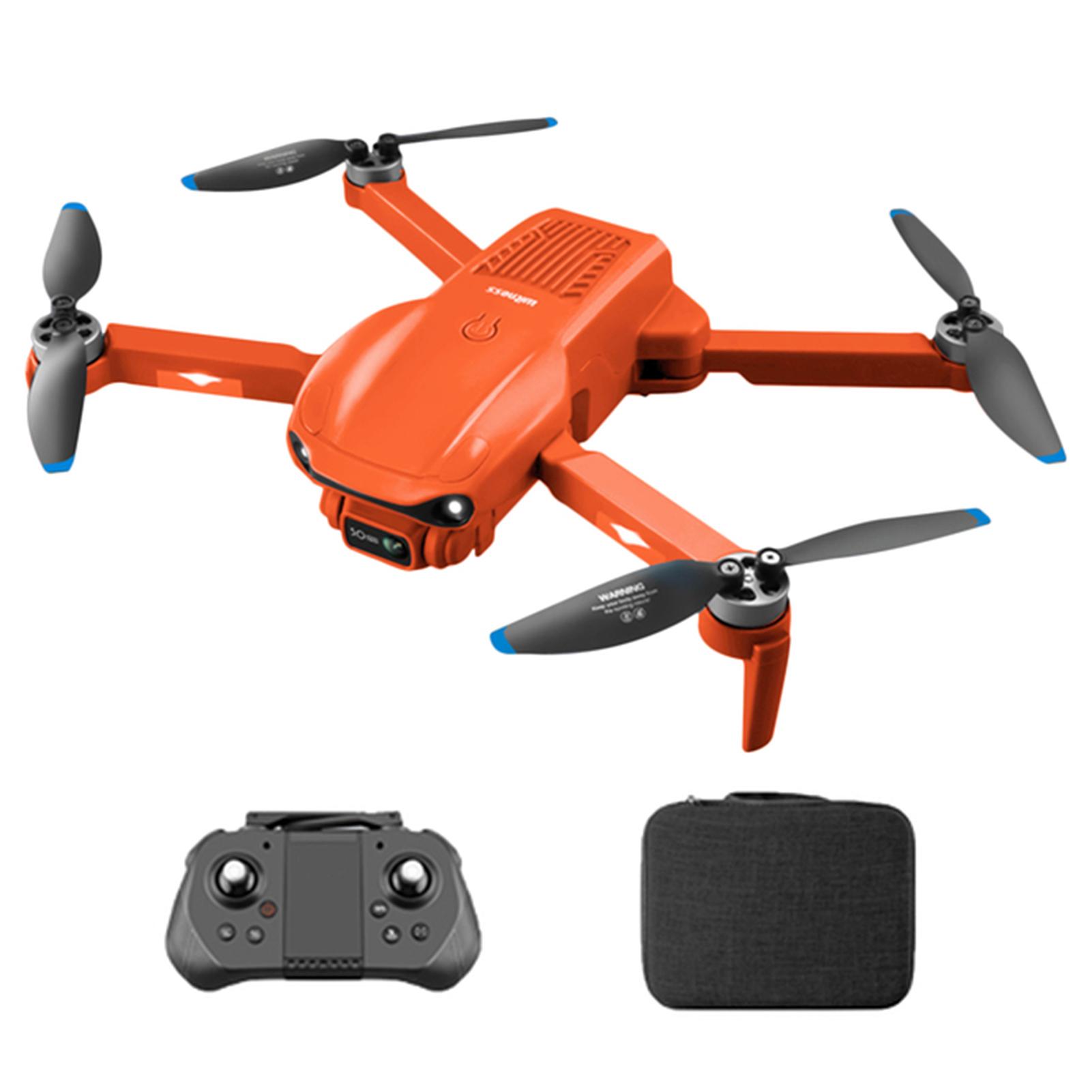 Ferngesteuerte Mini-Drohne mit Dual-Kamera, faltbare 4K-GPS-Drohne ohne Kopf und optischer Flussvisualisierung 1 Battery orange