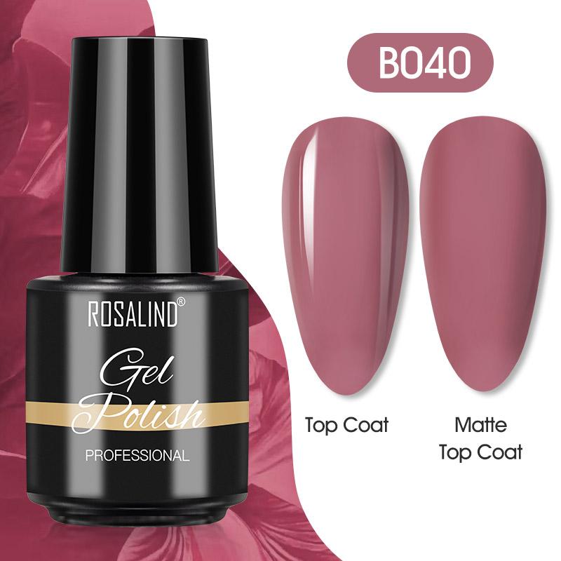 ROSALIND Gel-Nagellack, semi-permanent, UV-LED-Gel-Nagellack, Hybrid-Lack, Nagel-Gel-Nagellack für Nagelkunst-Design