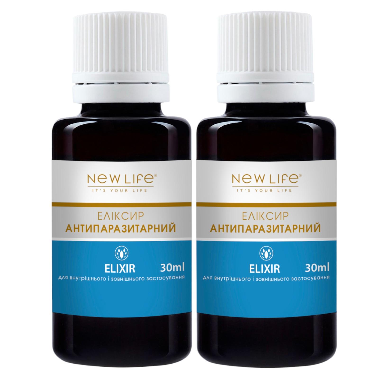 Antiparasitäres Kräuterelixier, Nahrungsergänzungsmittel New Life 2x30 ml (course 1 month)