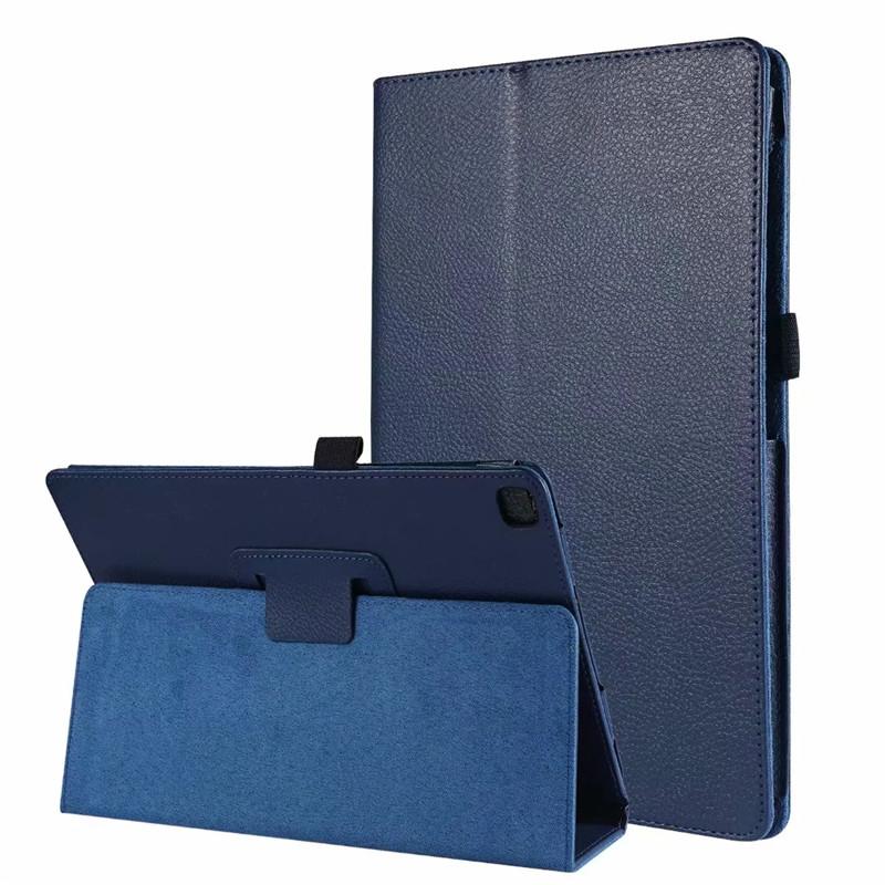 Funda für Tablet Samsung Galaxy Tab A8 2021 Fall Falten PU Leder Fall für Galaxy Tab A8 A 8 10,5 2021 SM-X200 SM-X205 Abdeckung Tab A8 X200 X205 10.5 in dunkelblaue