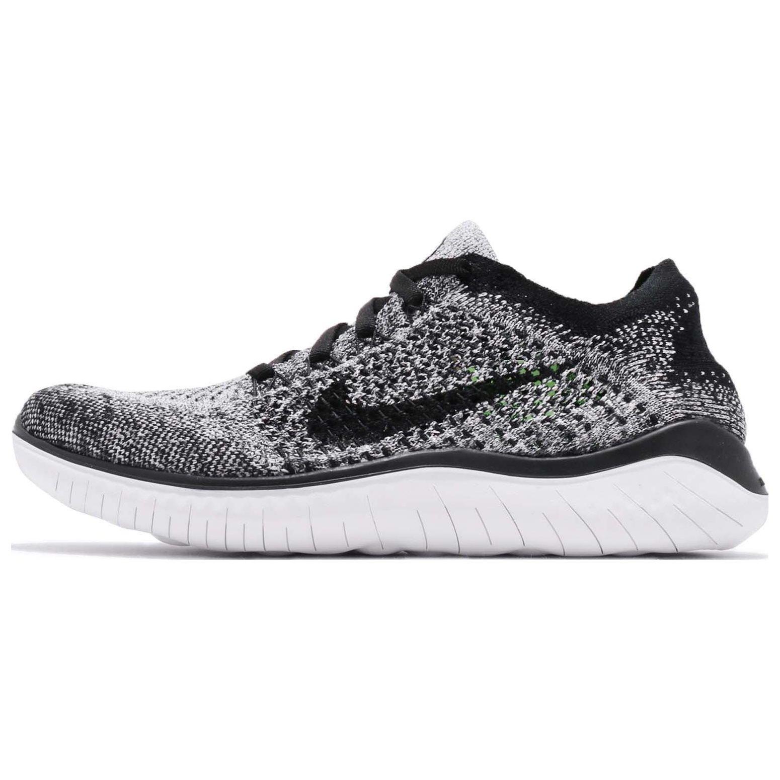 Nike Free RN Flyknit 2018 Weiß Schwarz Damen Sneaker 942839-101 39