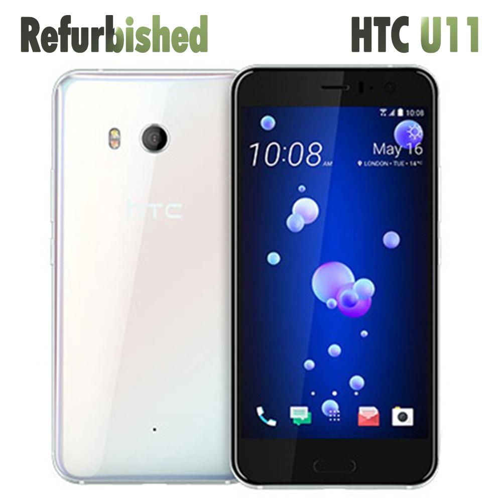 Generalüberholtes HTC U11 5,5 4GB RAM 64GB ROM Mobiltelefon mit Single-SIM/Dual-SIM 6GB+128GB Simple Set blau