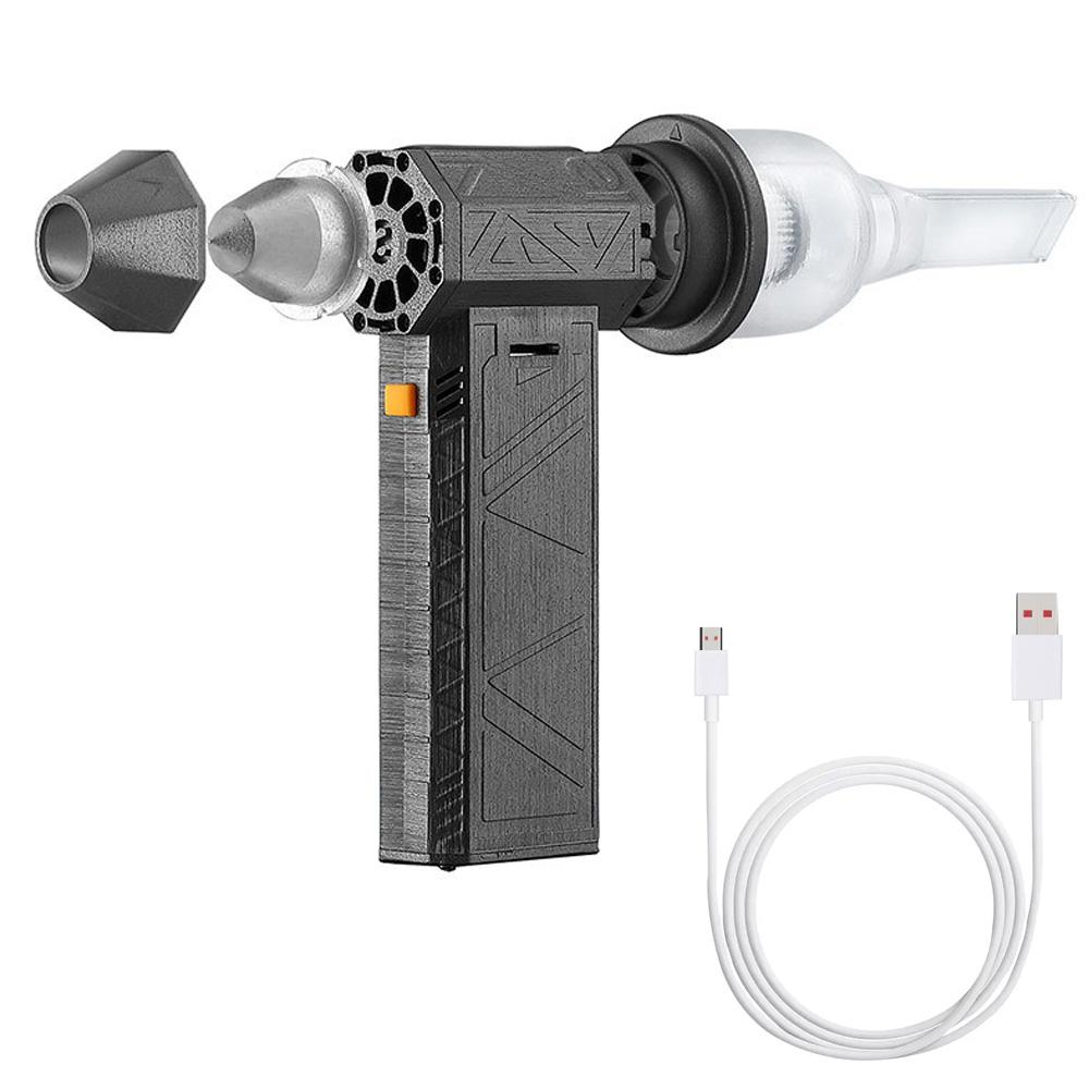 Mini-Turbo-Jet-Ventilator, 52 m/s, Turbo-Ventilator, 130.000 U/min, wiederaufladbares, leistungsstarkes Gebläse Turbo Fan with Blower Head and Safety Hammer Head
