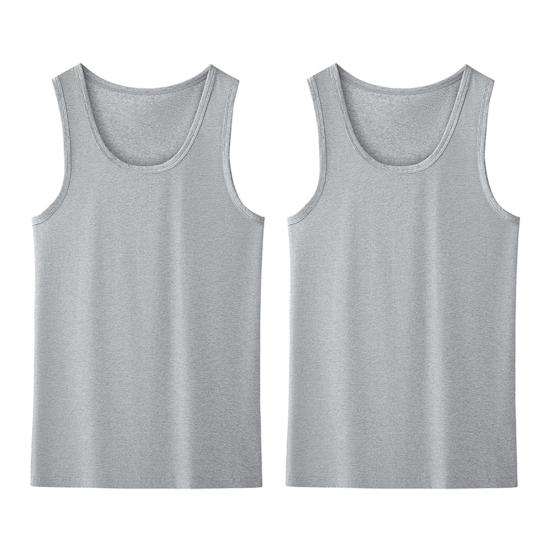 Herren Sport Weste O-Ausschnitt Ärmellos Fitness Weste Slim Fit Einfarbig Tank Top Dehnbar L licht grau