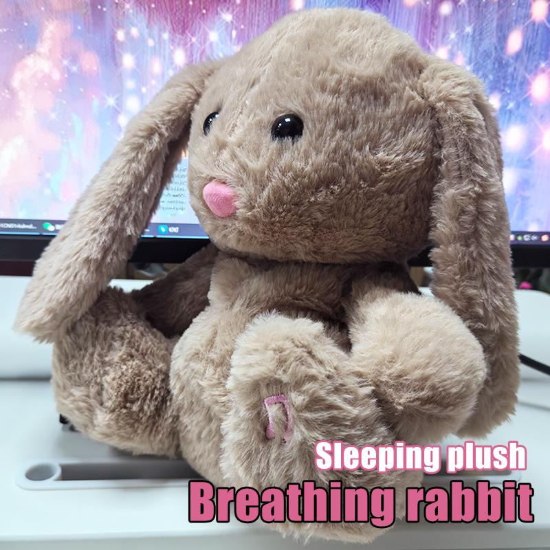 Atmender Hase Spielzeug Baby Beruhigender Koala Plüschpuppe Baby Kinder Beruhigende Musik Babyschlafbegleiter Ton- und Lichtpuppe Spielzeug