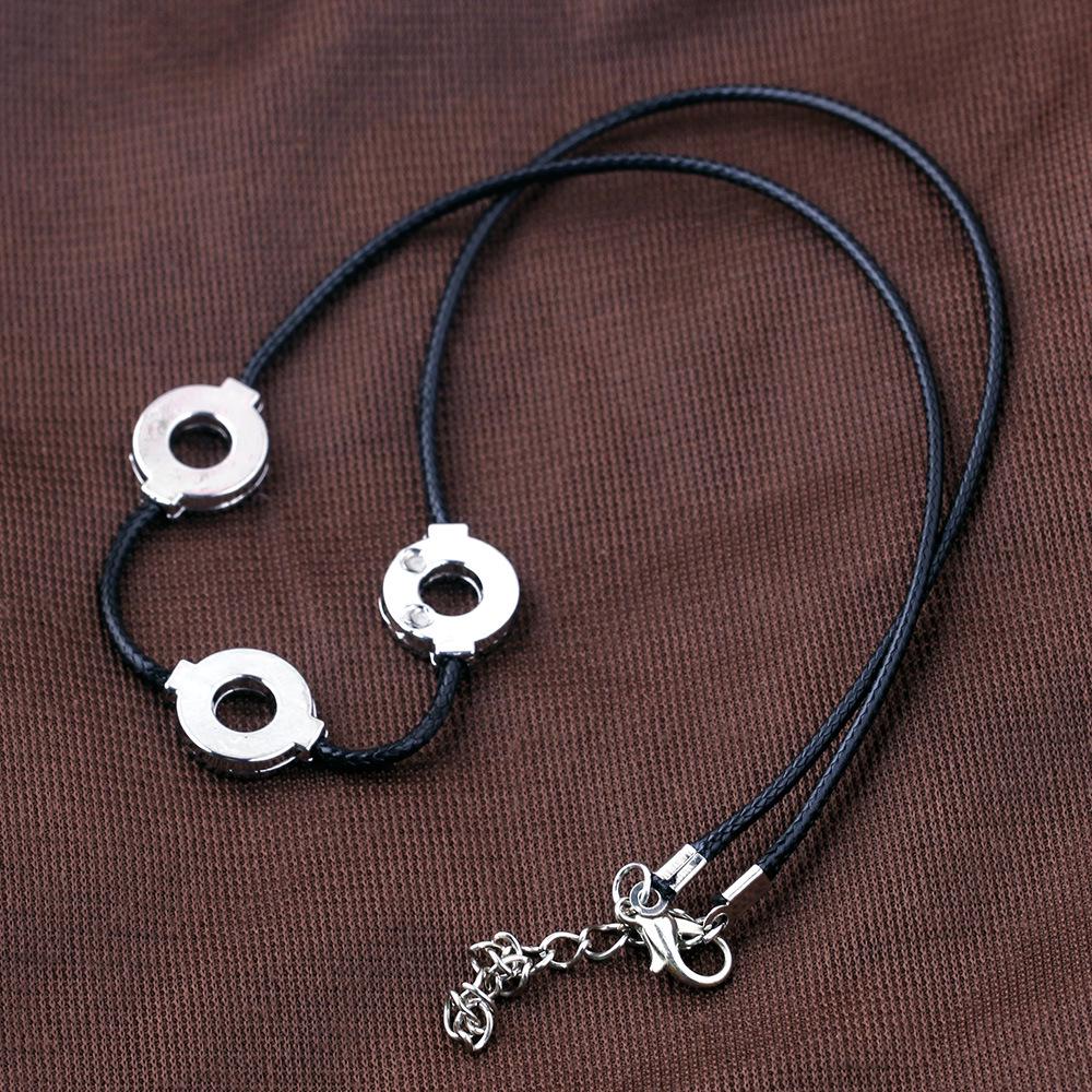Naruto Uchiha Itachi Halskette Lederkette Choker Halskette Persönlichkeit Mode Charms Geschenk