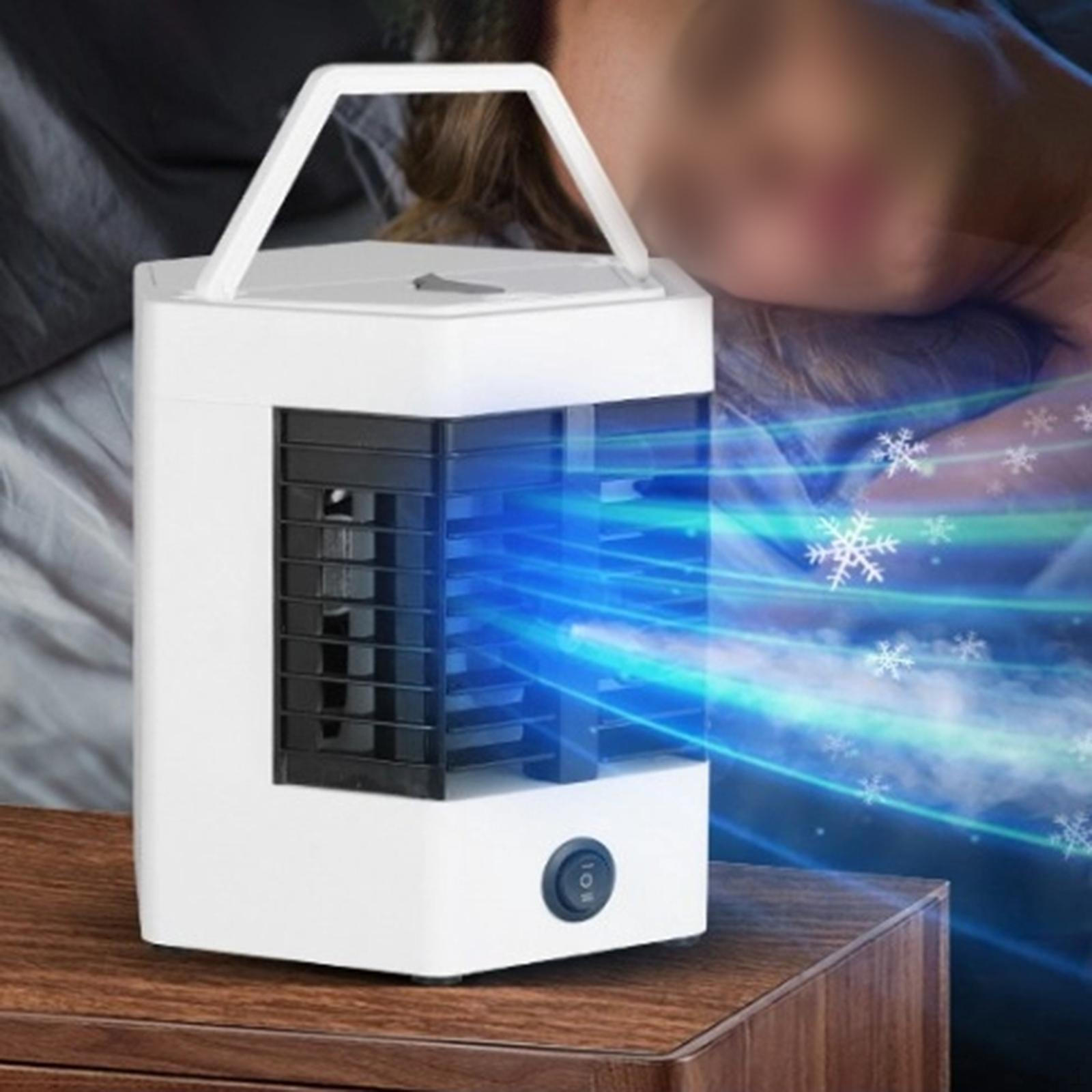 Tragbare Klimaanlage Klimaanlage Lüfter Kühlwasser für Schreibtisch 2 water container