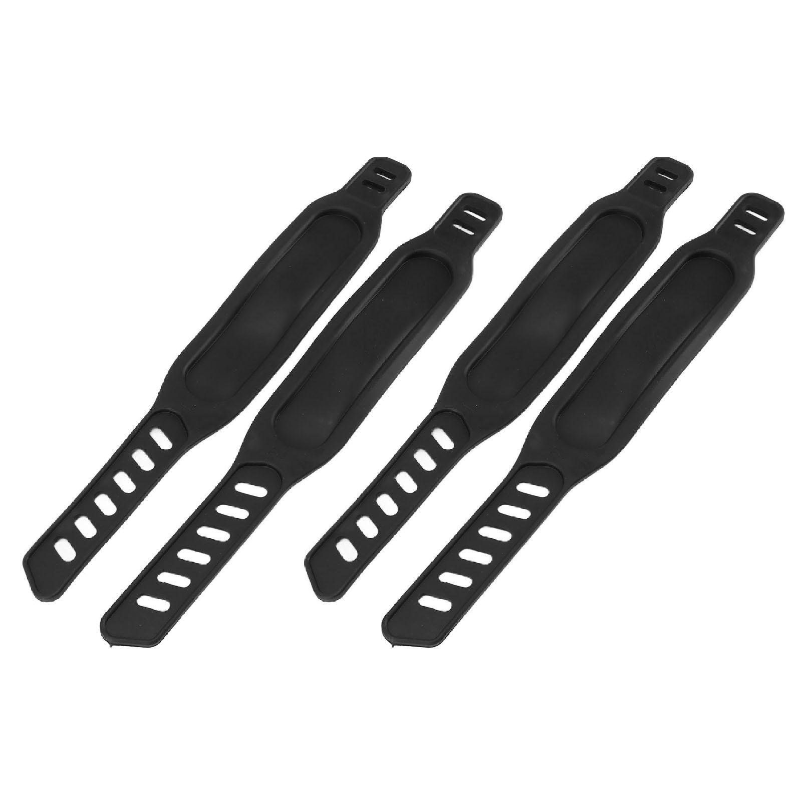 2 Paar Pedalgurte für Heimtrainer, Länge verstellbar, universeller Pedalgurt, passend für die meisten Heimtrainer