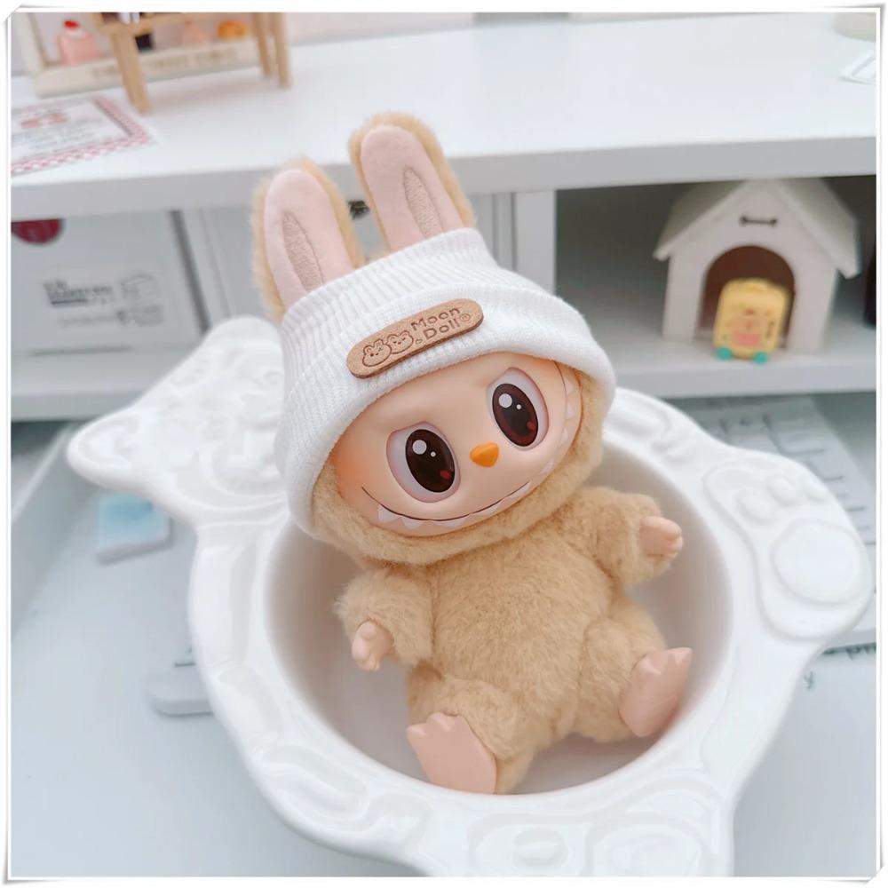 17cm Labubus Puppenkleidung Anhänger Set, LABUBU Hoodie Set, DIY Puppenzubehör, Lustige und Niedliche Babykleidung, Weihnachtsgeschenke no doll