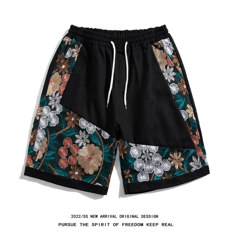 Sommer Herren Japanische Stickerei Shorts Herren Freizeitshorts Herren Chinesischer Stil Shorts Marke Badeshorts Herren Boardshorts 4XL