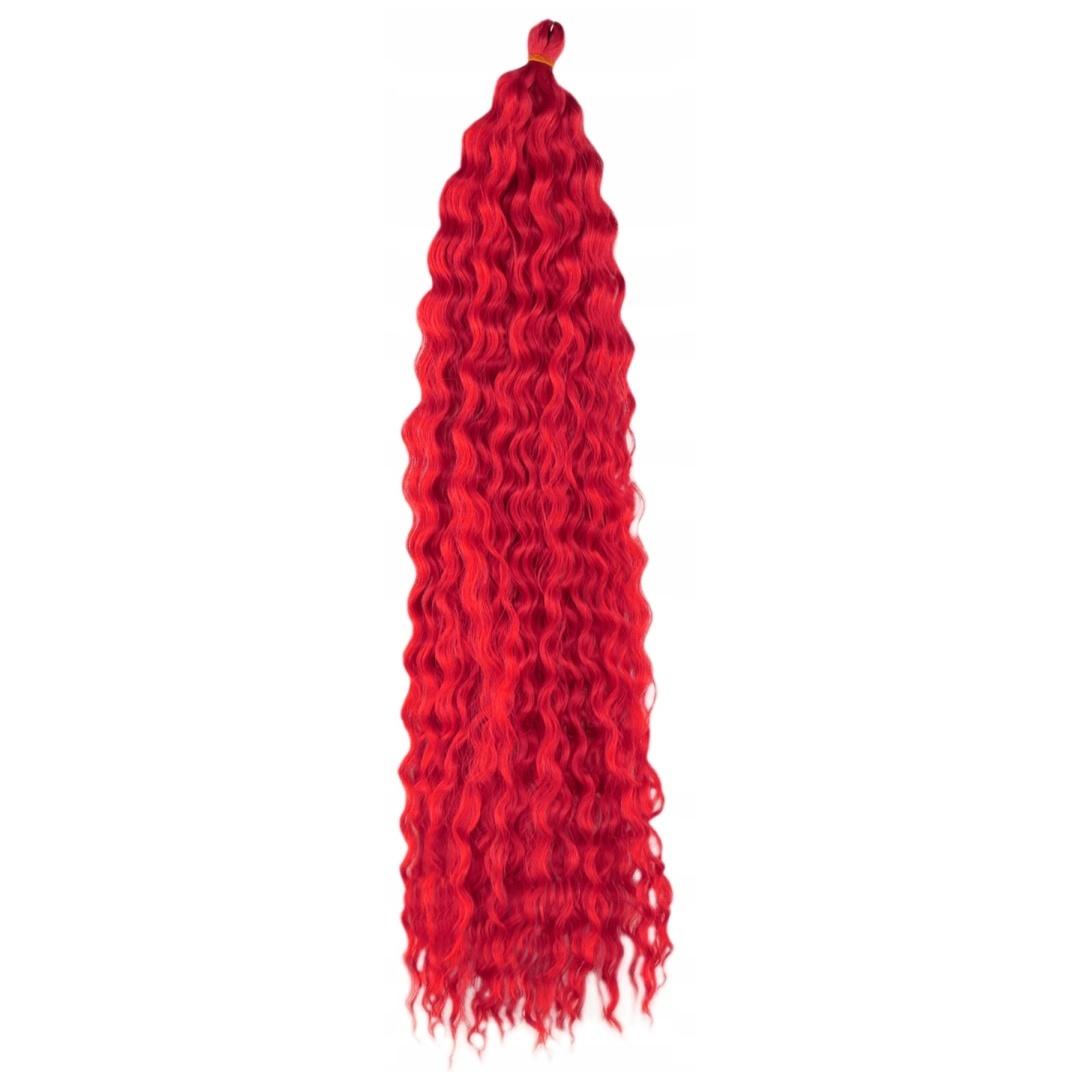 Synthetische Afro-Locken - Wellen Locken Fältchen - bellezza curls - mkr12 red