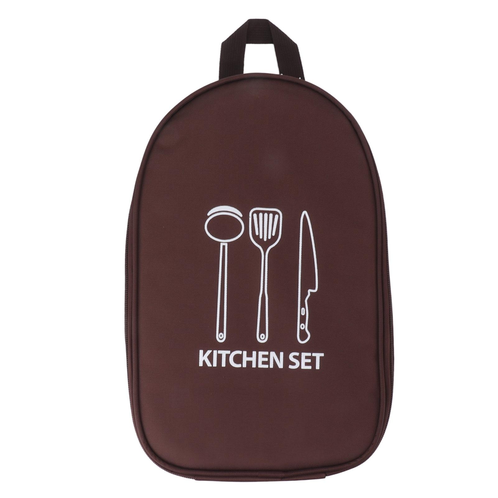 Camping Reise Kochutensilien Tasche Reise Kochgeschirr Beutel Tasche mit Griff für BBQ Camp Kochgeschirr Coffee