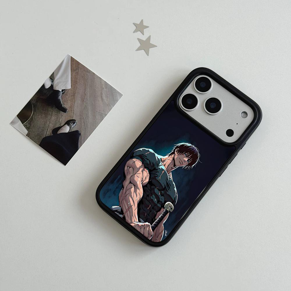 Toji Fushiguro Jujutsu K-Kaisen Handyhülle Für IPhone 17 Air 16 15 14 Plus 13 12 11 Pro Max Zweifarbig Hart-PC Mode Schutz iPhone 15 Plus