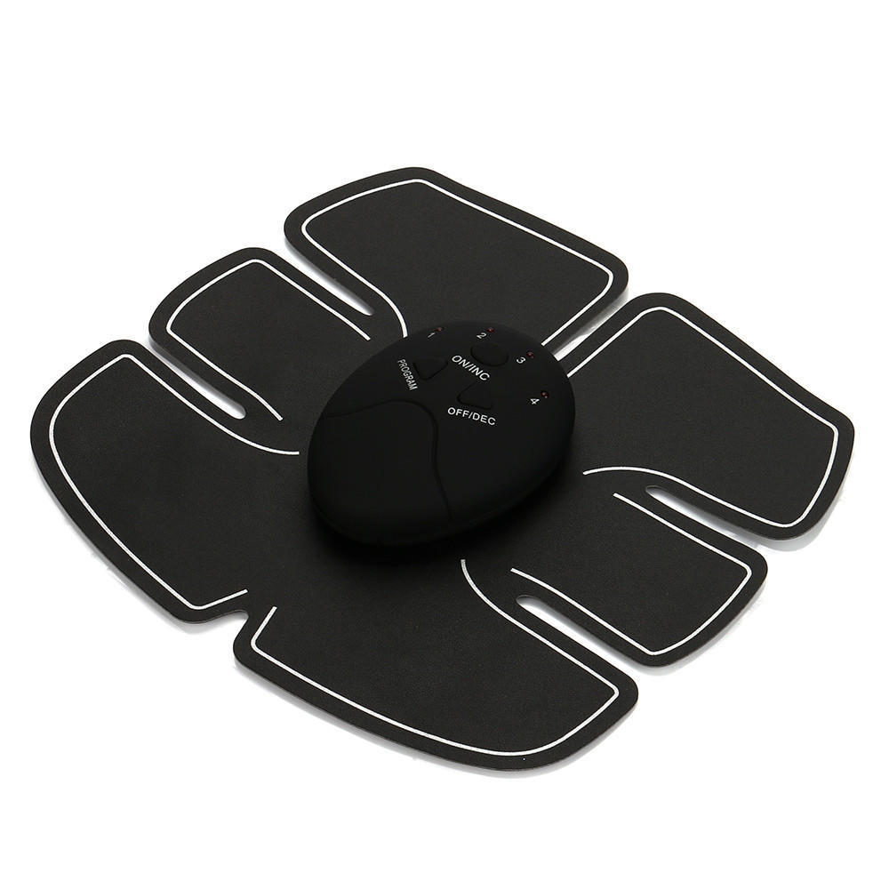 Smart Abdominal Training Trainer Stimulator Elektronisches Körpermuskelmassagegerät Abnehmen Smart EMS Fitness schwarz