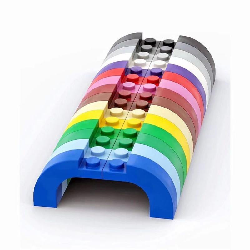 50g/49 Stück 6005 92903 1x3x2 Gebogenes Baustein Moc-Anbauteile Funktioniert mit Brick DO-IT-YOURSELF Kinderspielzeug Montage Geschenkbox 50g--49PCS