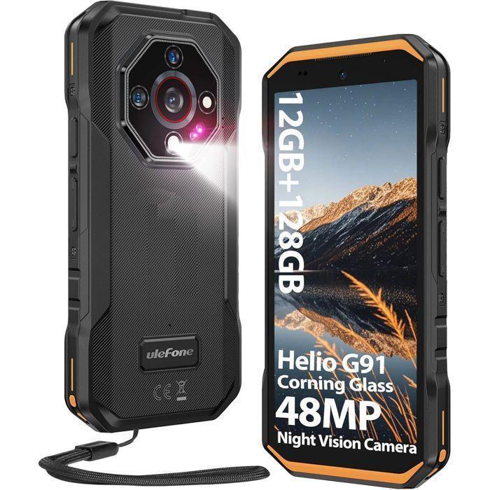 Ulefone Armor X32 Unzerbrechliches Handy 12+128GB 5,65'' Corning Glas Stoßfestes Smartphone Android 15 Dual-SIM 4G/NFC Orange orange