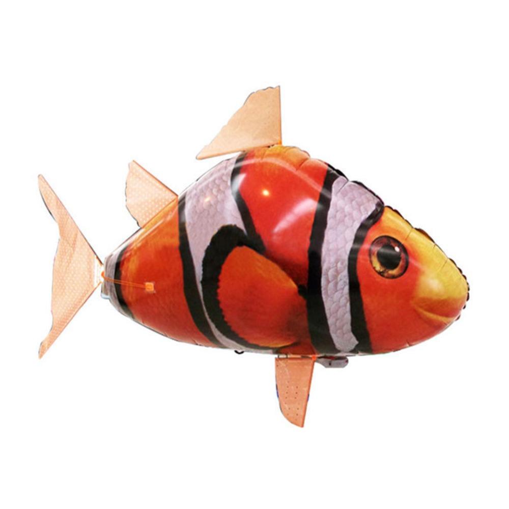 Fliegender Hai Luft Fliegender Fisch Luft Schwimmen Fliegen Ballons Clownfisch Kinder orange