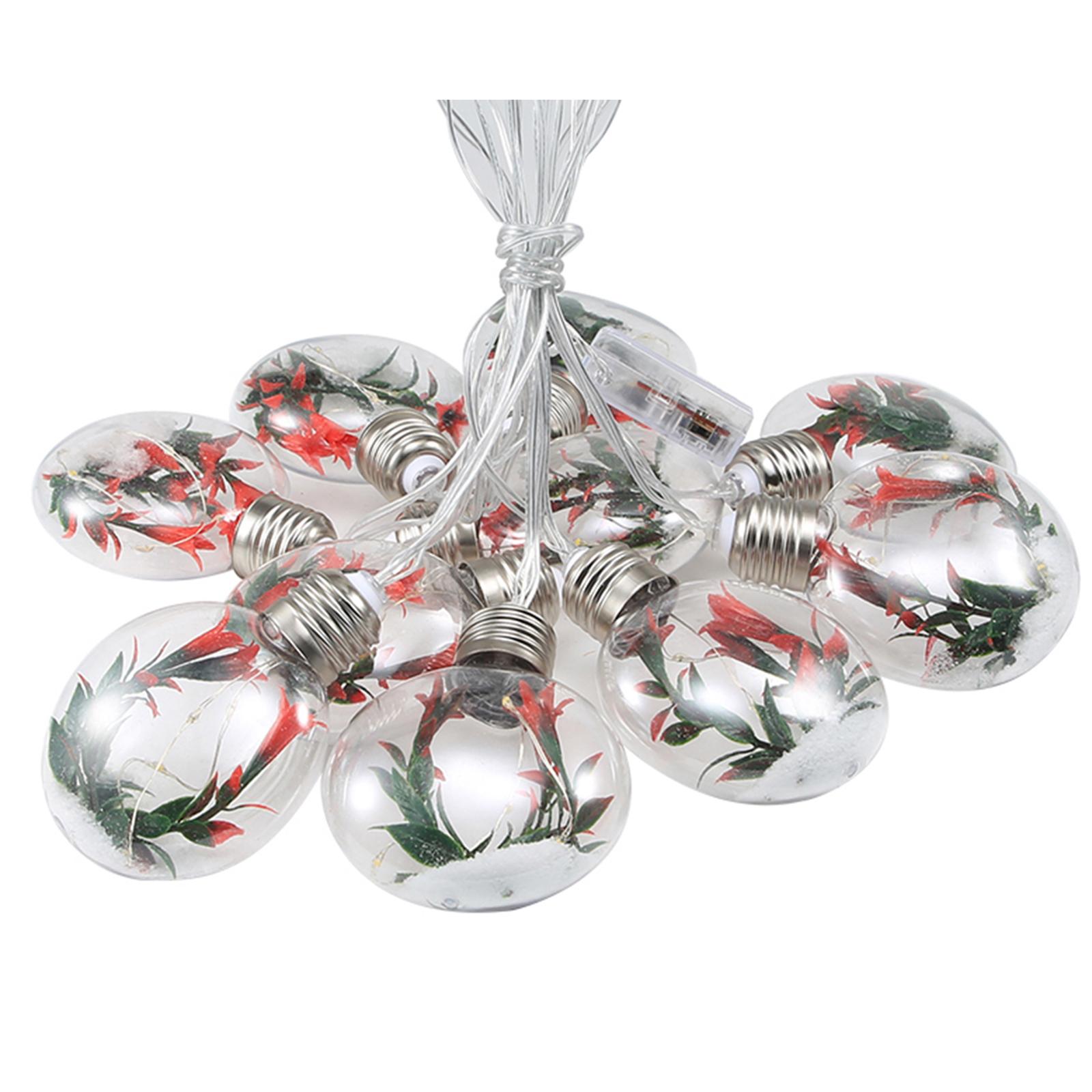 Simulationsblumen Lichter Lichterkette Szenenarrangement Glühbirne Horn Blume Dekoration Lichterkette weiß