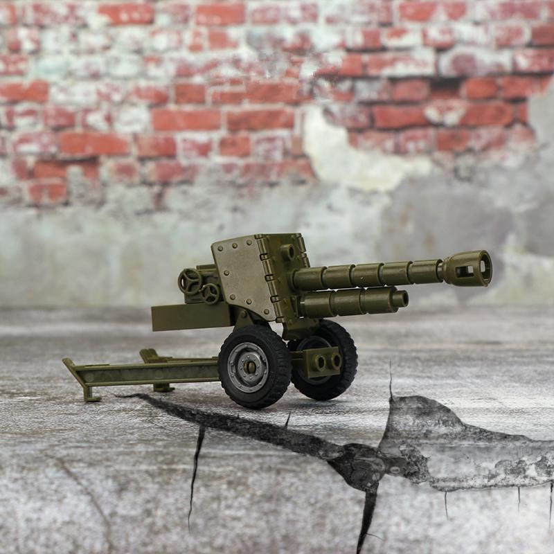 Militärwaffen WW2 Deutschland Soldat Kanone Minifiguren Soldaten Militärwaffe Bausteine Kit Ziegel Modell Kinderspielzeug