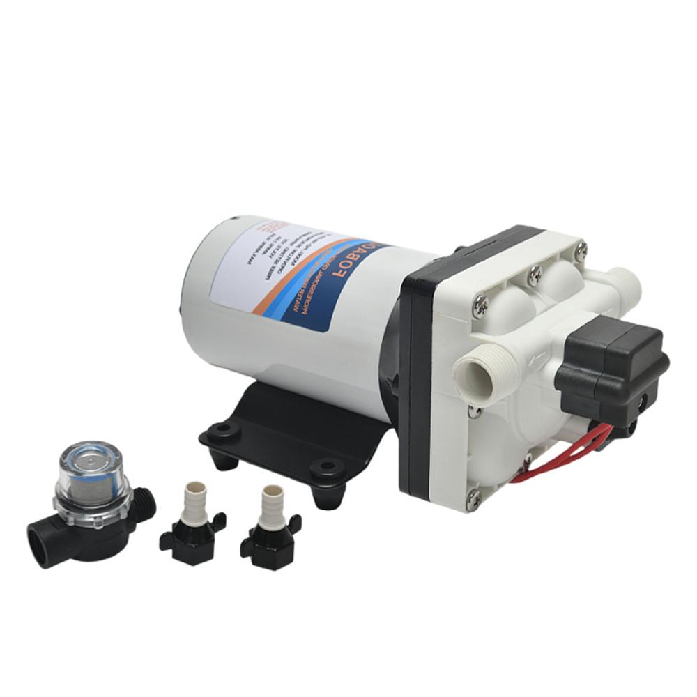 24V Wasser Druck Membran Pumpe 4-Kammer Selbstansaugende Pumpe 3,3 GPM Wasser Transfer Pumpe 55PSI mit 24V