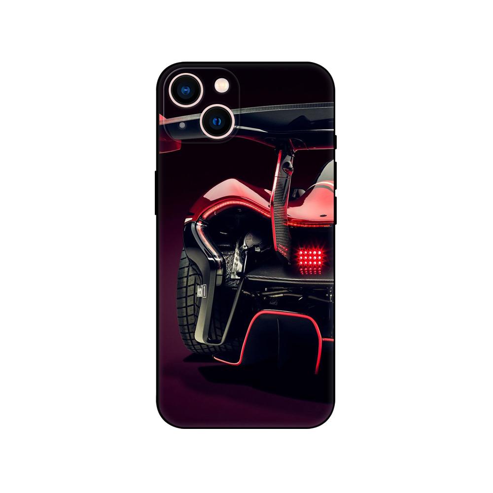 Coole Sportwagen-Handyhülle für iPhone 14 5s 2020se 6 6s 7 8 plus x 10 XR XS 11 12 13 mini pro MAX schwarze TPU-Rückseite 7PLUS 8PLUS