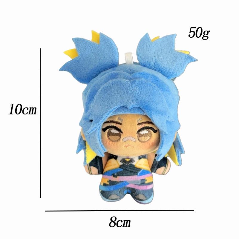 Neues Spiel Valorant Plüschtier Cypher Clove Niedlich Neon Iso Skye Reyna Gekko Viper Sage Jett Omen Yoru Plüschtier 10cm Anhänger Puppe Geschenk
