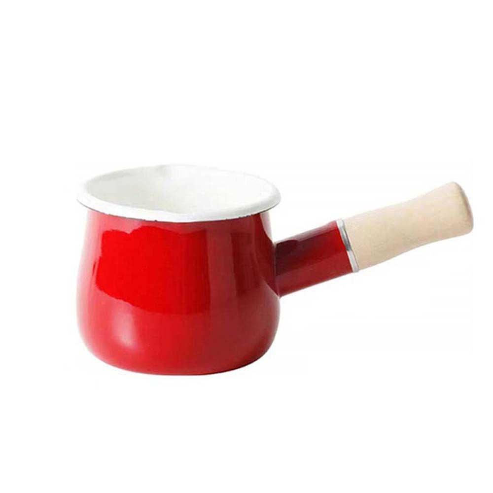 Griff 500ml Kaffee Küchenzubehör Baby Frühstück Suppentopf Kochgeschirr Kochtopf Milchkännchen rot