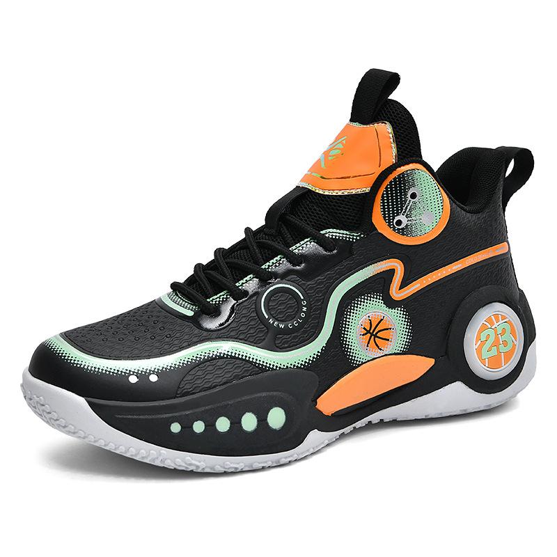 Basketballschuhe Herren Übergröße Vier Jahreszeiten Paar Kampfsport Basketballschuhe Basketball 45 black