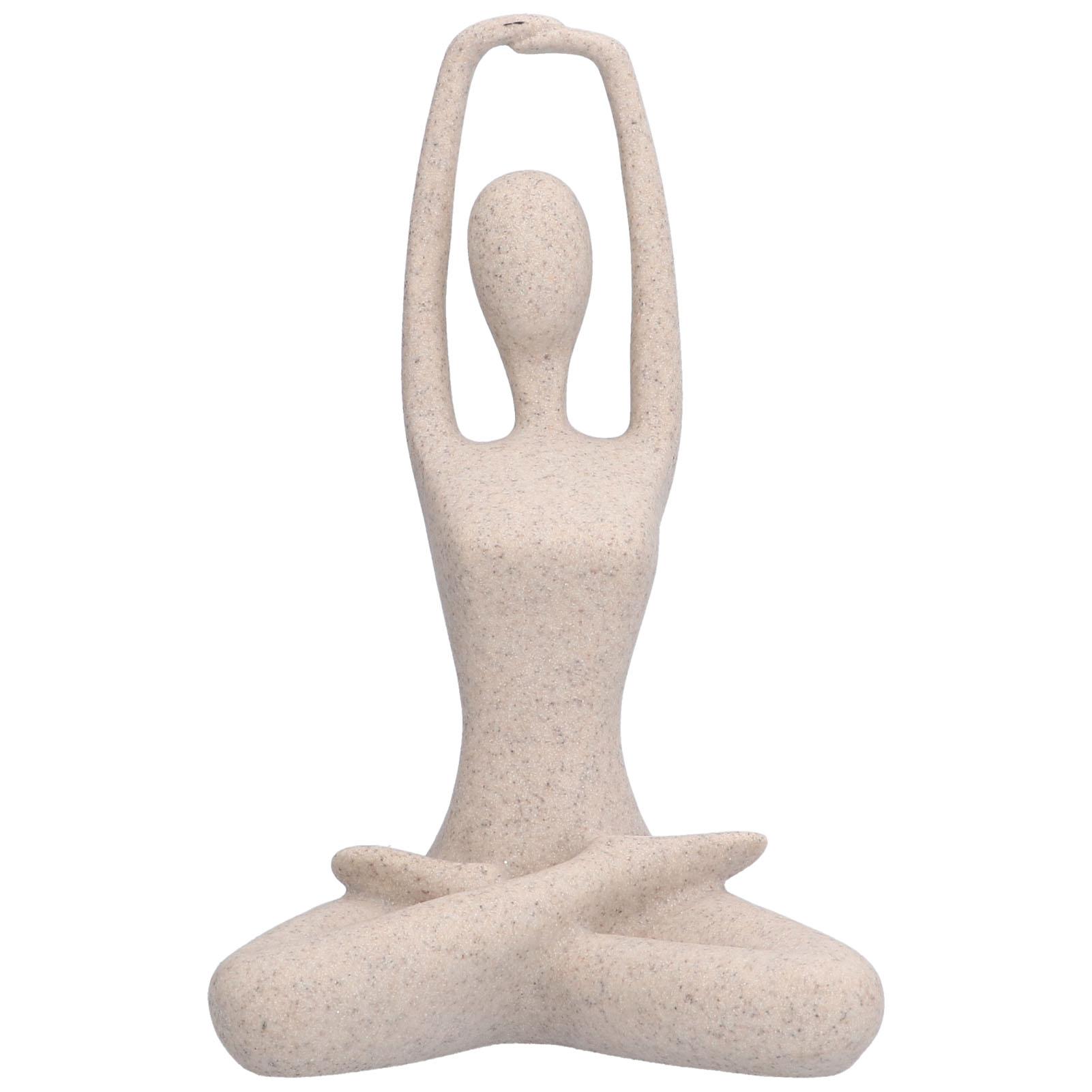 Yoga-Pose-Statue Nordischer Sandsteinharz Yoga-Pose-Figuren Sammlerstück Dekoration Geschenke für Zuhause